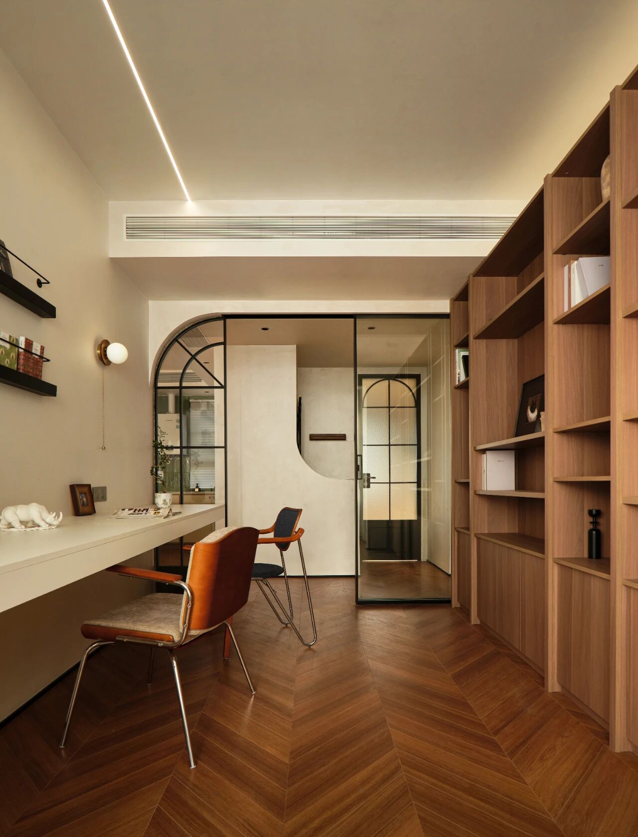 纵禾空间设计143㎡复古电影感住宅设计丨中国南京丨南京纵禾空间设计-36