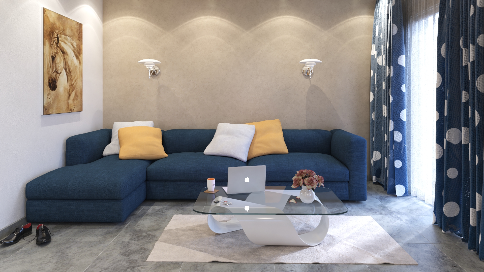 A modern colorful apartment-5