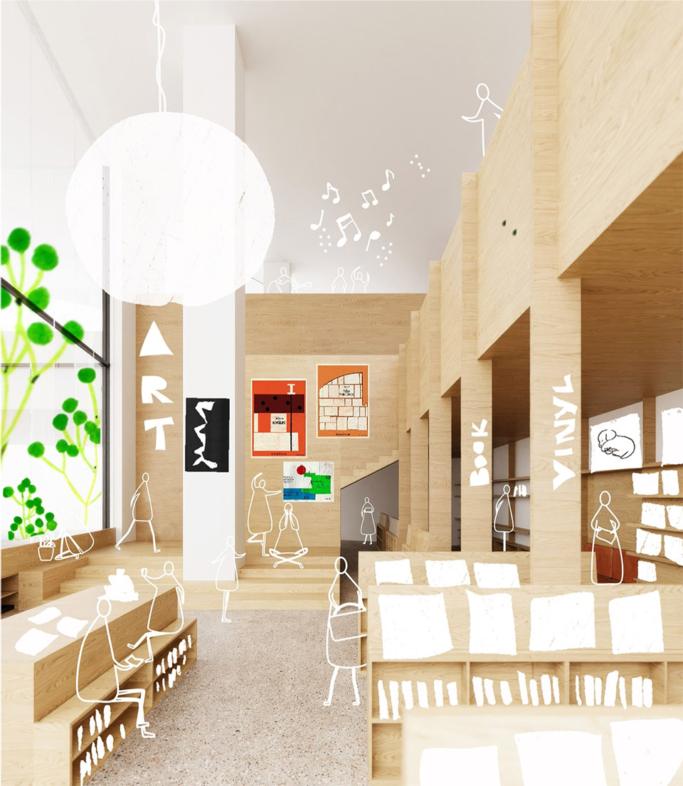 PAGEONE北辰荟黑胶概念店丨中国北京丨llLab.叙向建筑设计-7