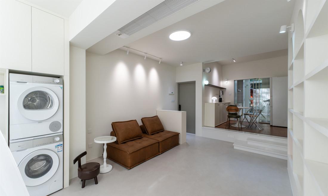 奶油复古风二居室-17