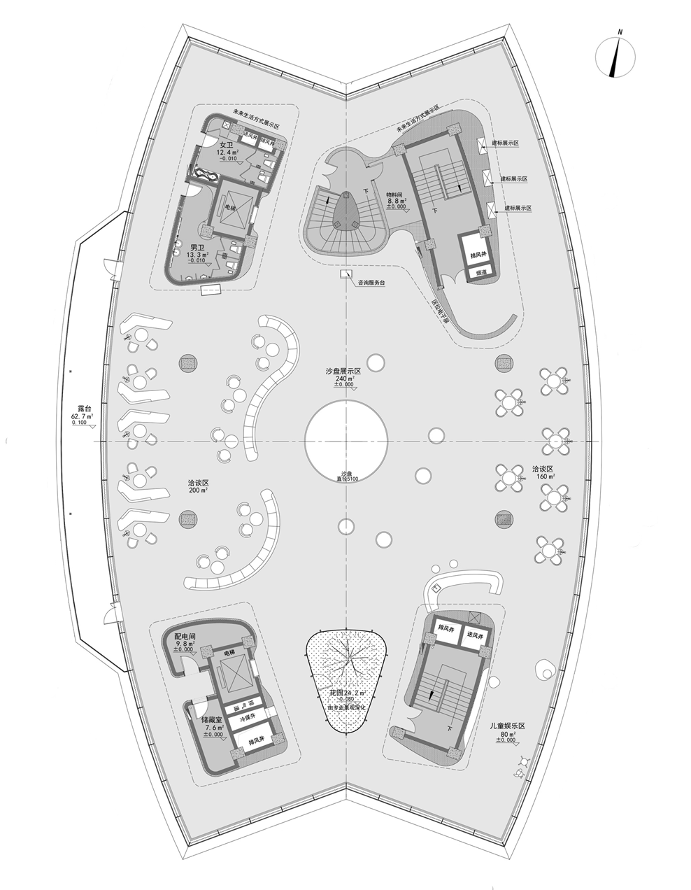 白色小夜曲 · 洛阳格润小镇销售部的音乐空间设计丨中国洛阳丨弘文设计-15
