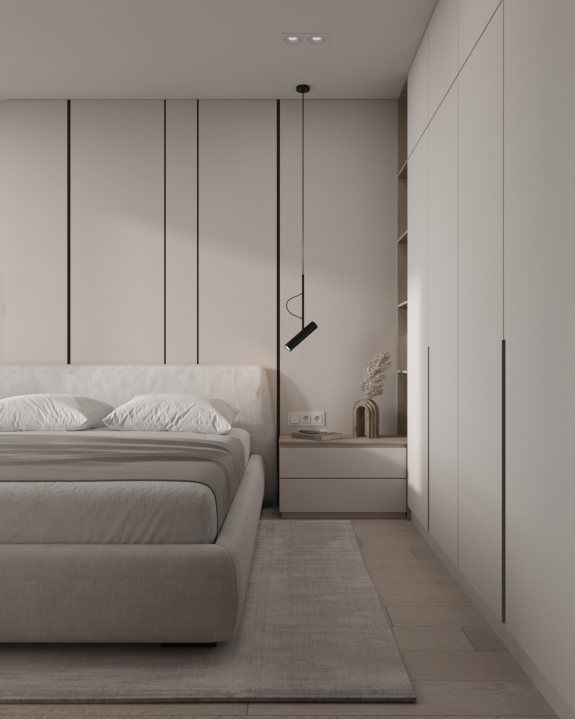 卧室可视化设计丨乌克兰利沃夫丨Inesa Orlenko-5