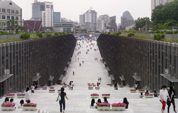 首尔梨花女子大学学生生活大楼丨韩国首尔丨Dominique Perrault-34
