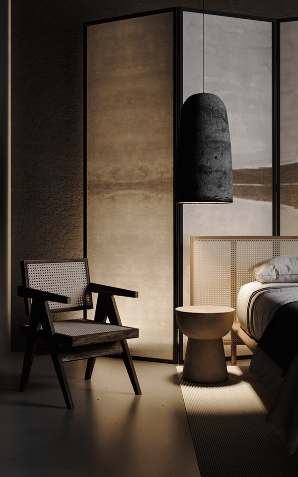 极简侘寂风公寓，质朴的高级感！-9