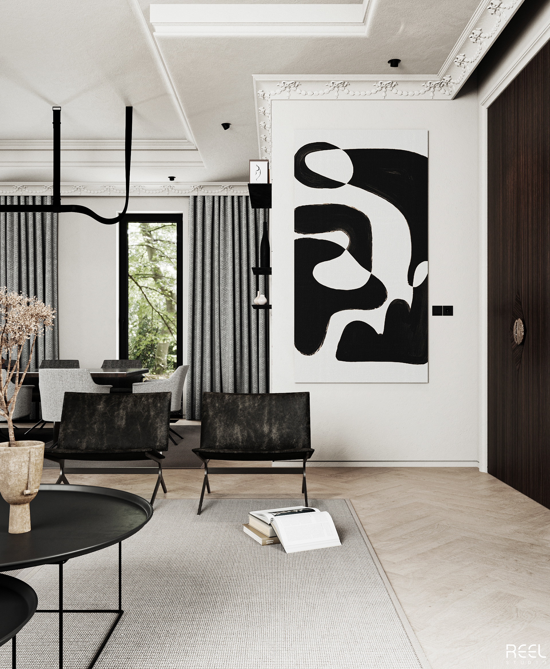 Living & Dinning Room 室内设计丨沙特阿拉伯丨Reel Studio-12