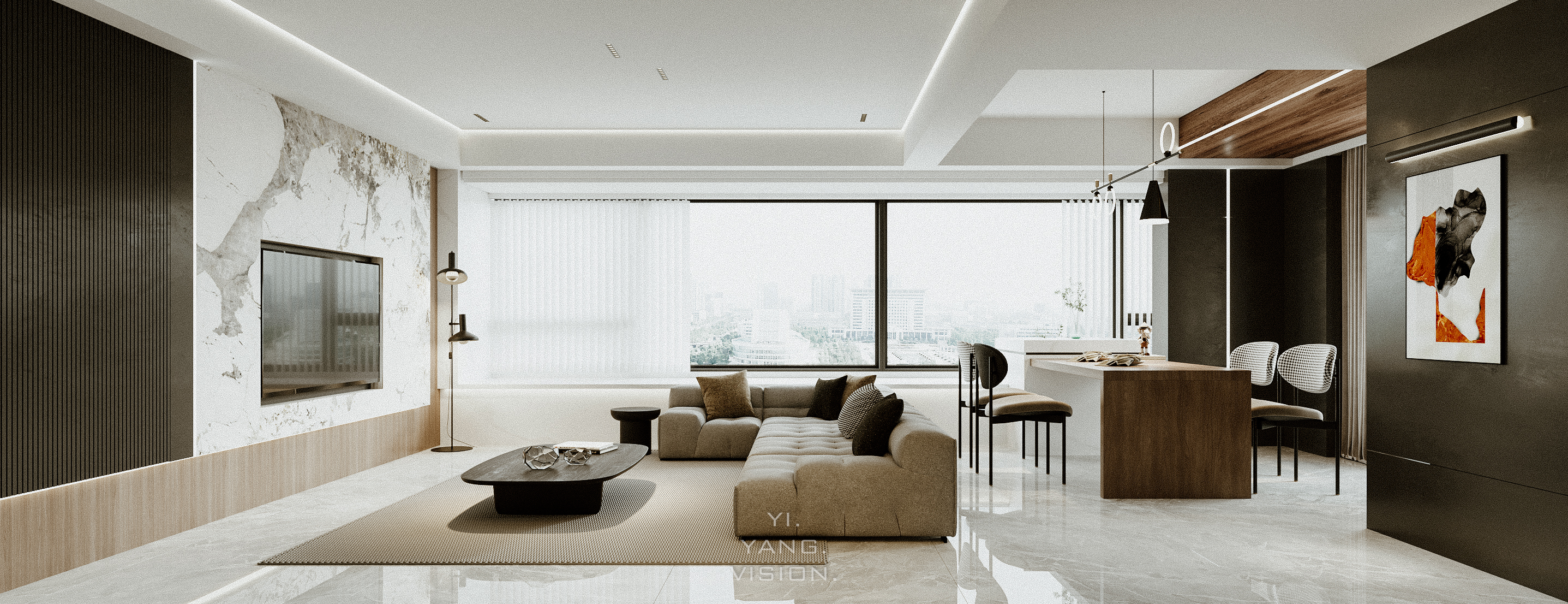 现代平层典范丨奕阳设计-6