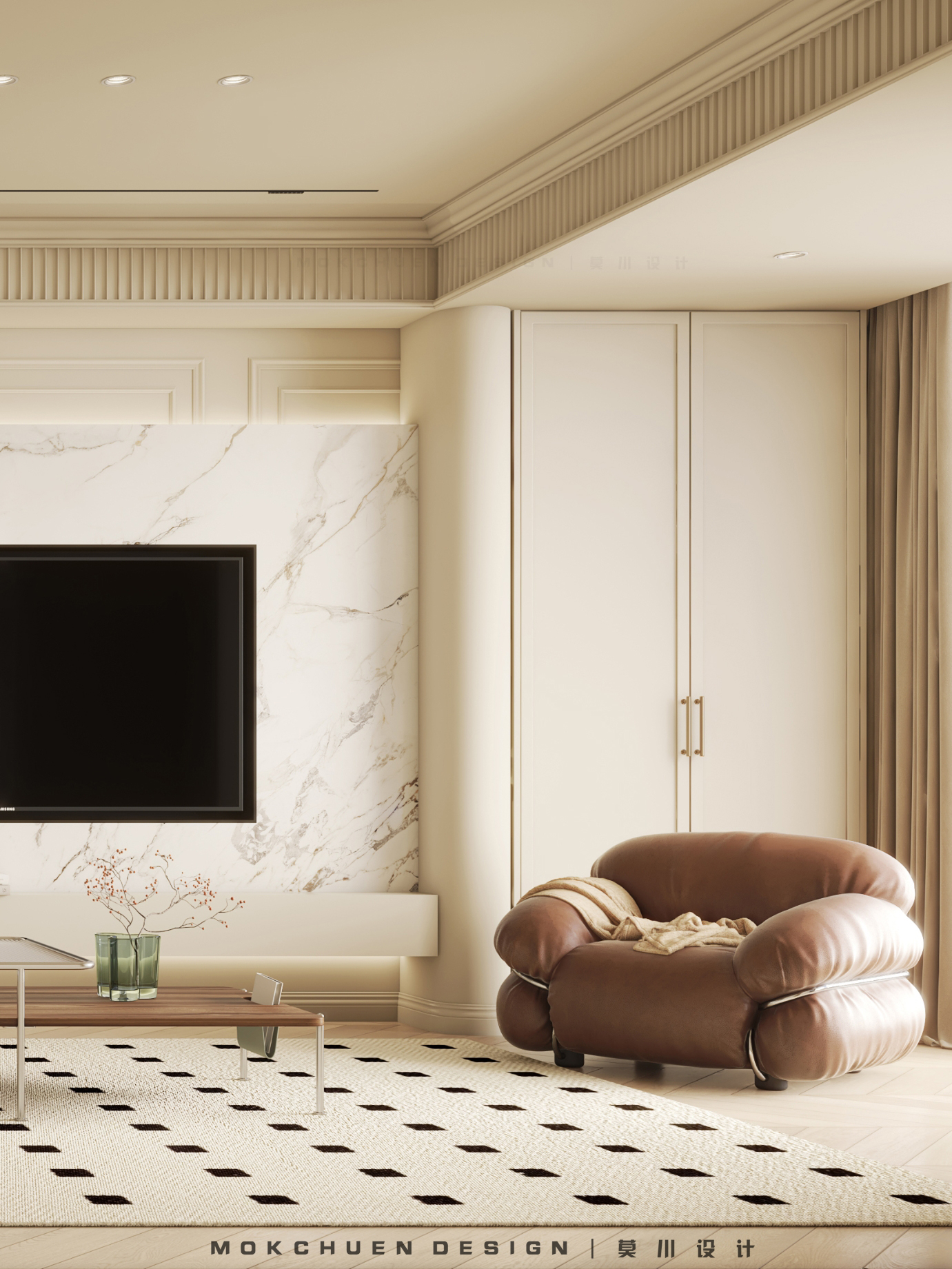 临海揽山 110㎡法式奶油新家丨中国深圳-3