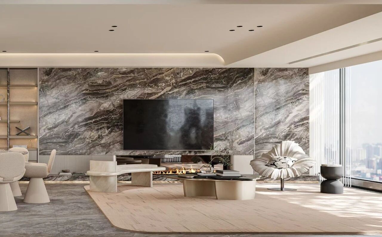 现代轻奢大平层丨中国武汉丨大思-26