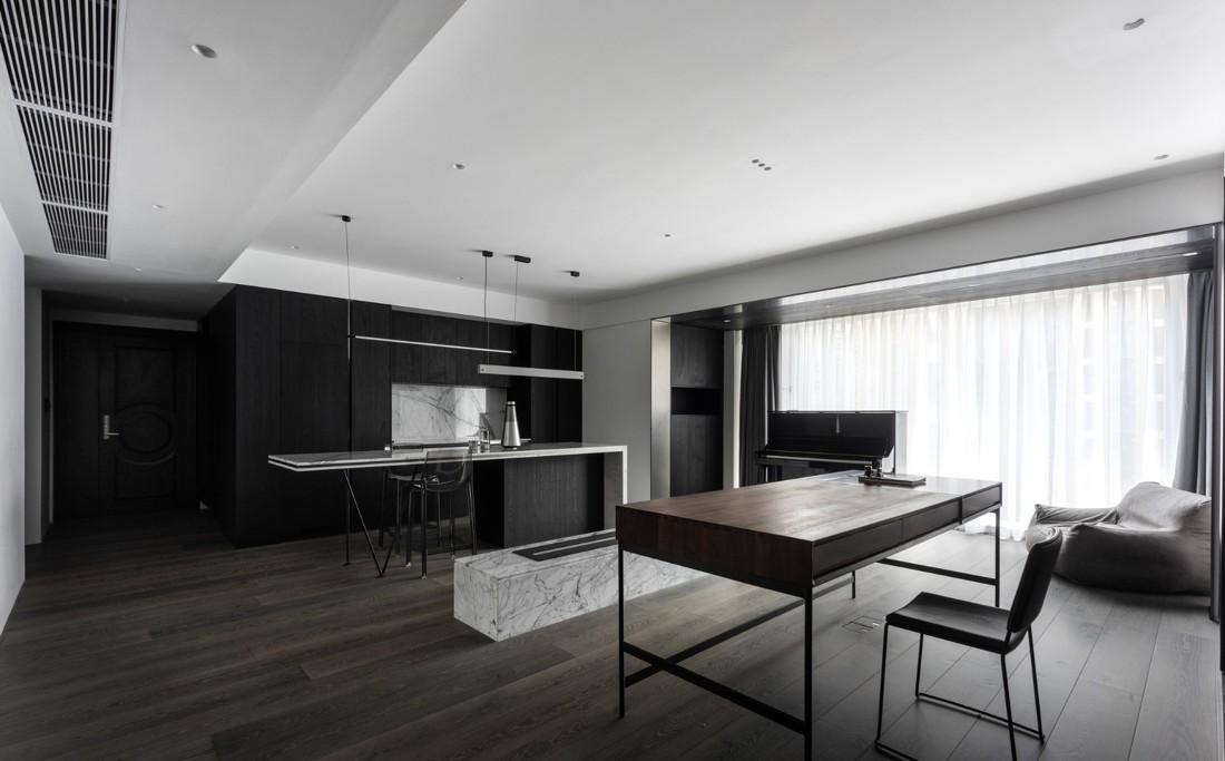 FunHouse 方室设计丨平层丨打破户型定式,楔进书房空间-28