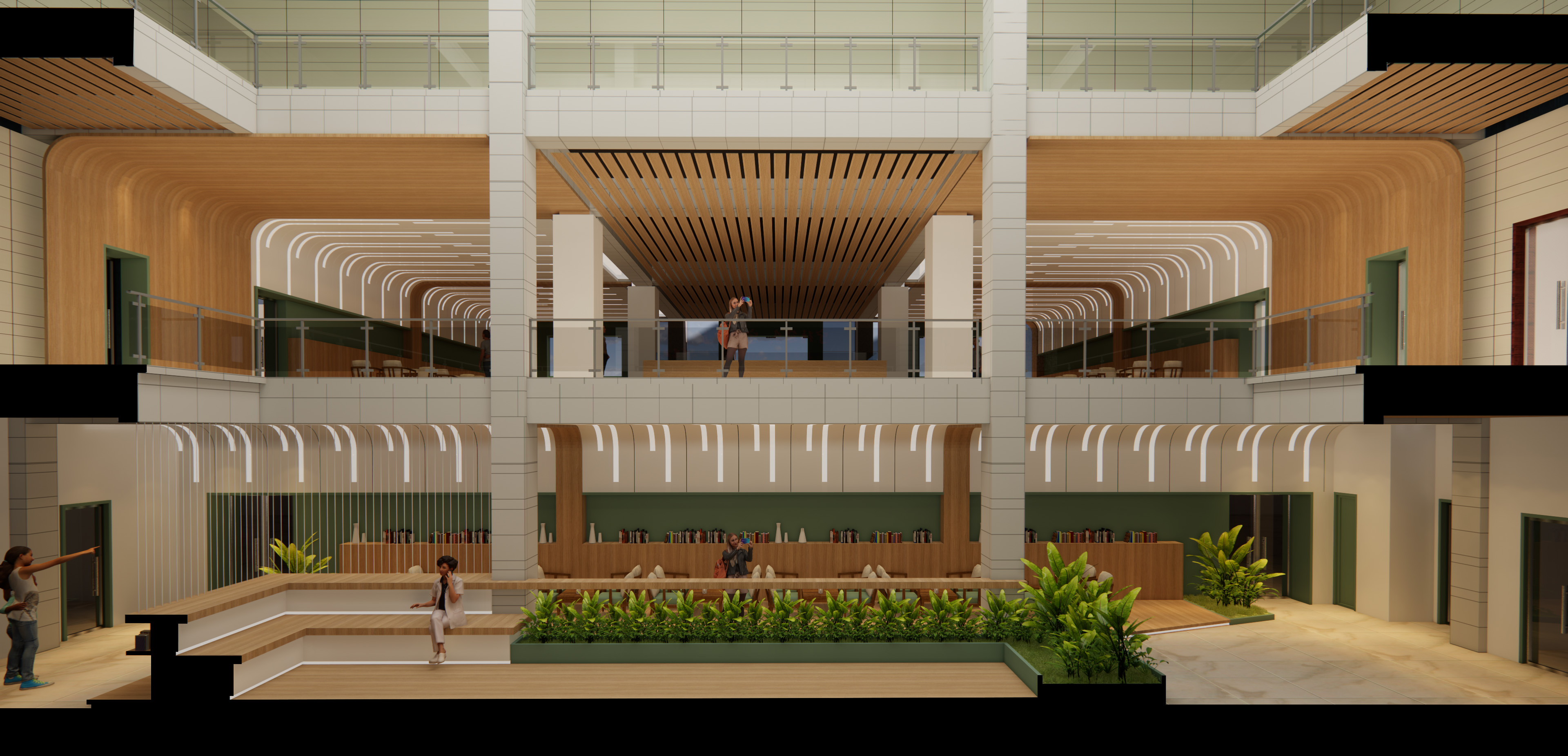 西安思源学院图书馆开放空间概念设计丨中国西安丨Giacomo Liviabella-5