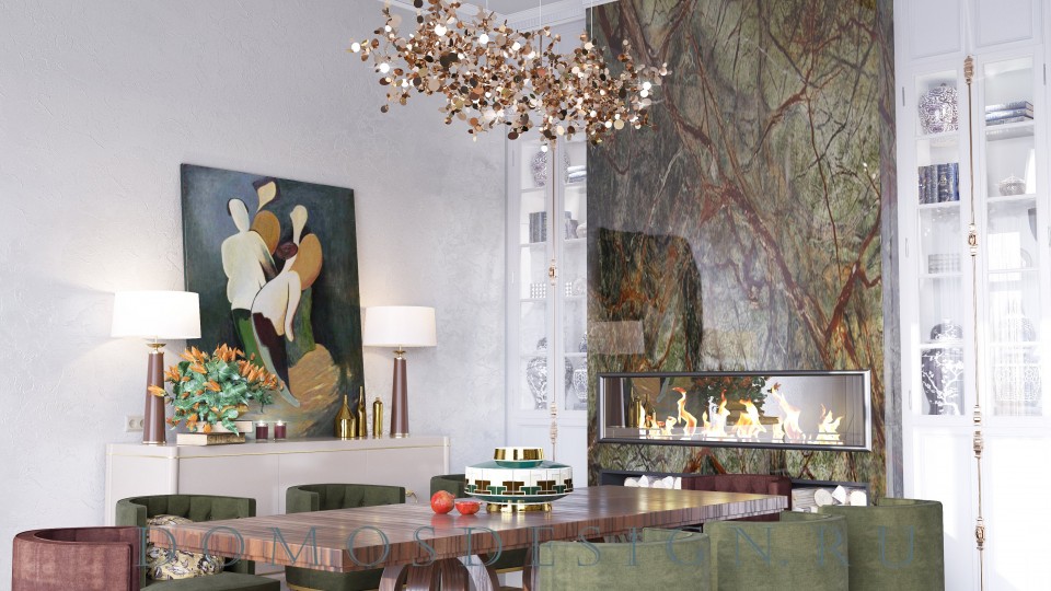 基辅公路600平私人住宅室内设计项目丨俄罗斯莫斯科丨DOMOS  莫斯科室内设计工作室-4