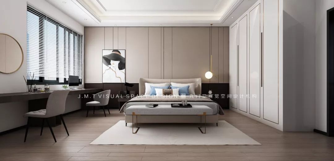 新中式、简欧、轻奢混搭,打造 540㎡别墅空间-32