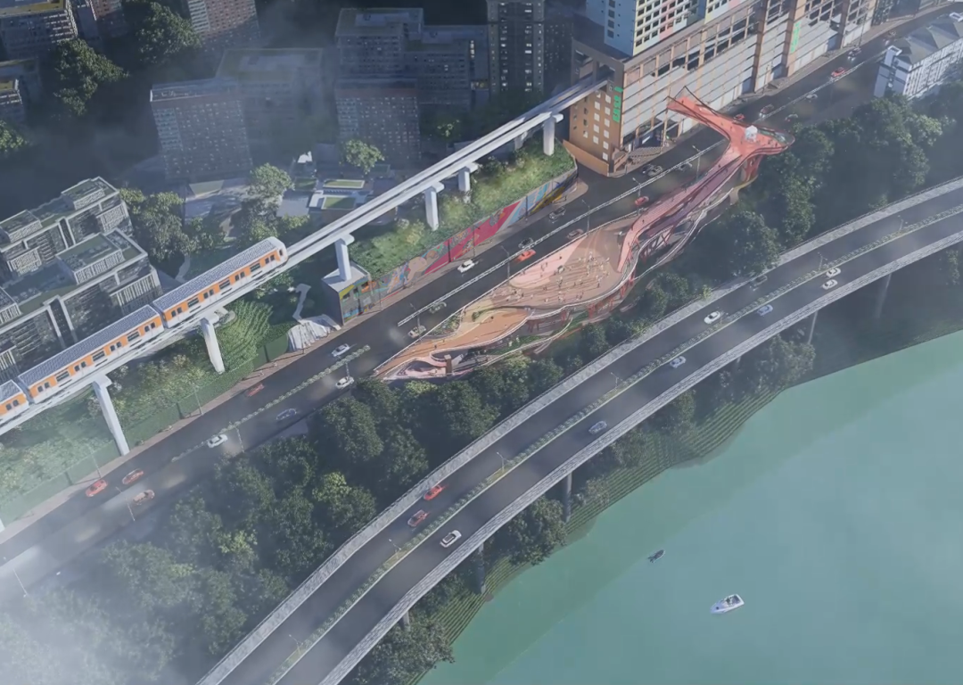 川美大四学弟毕设拿下学院奖+全国高校数字艺术设计大赛一等奖！“交通心理学+交互影像艺术+AR拓展”实现虚实穿行视界的城市更新设计-26