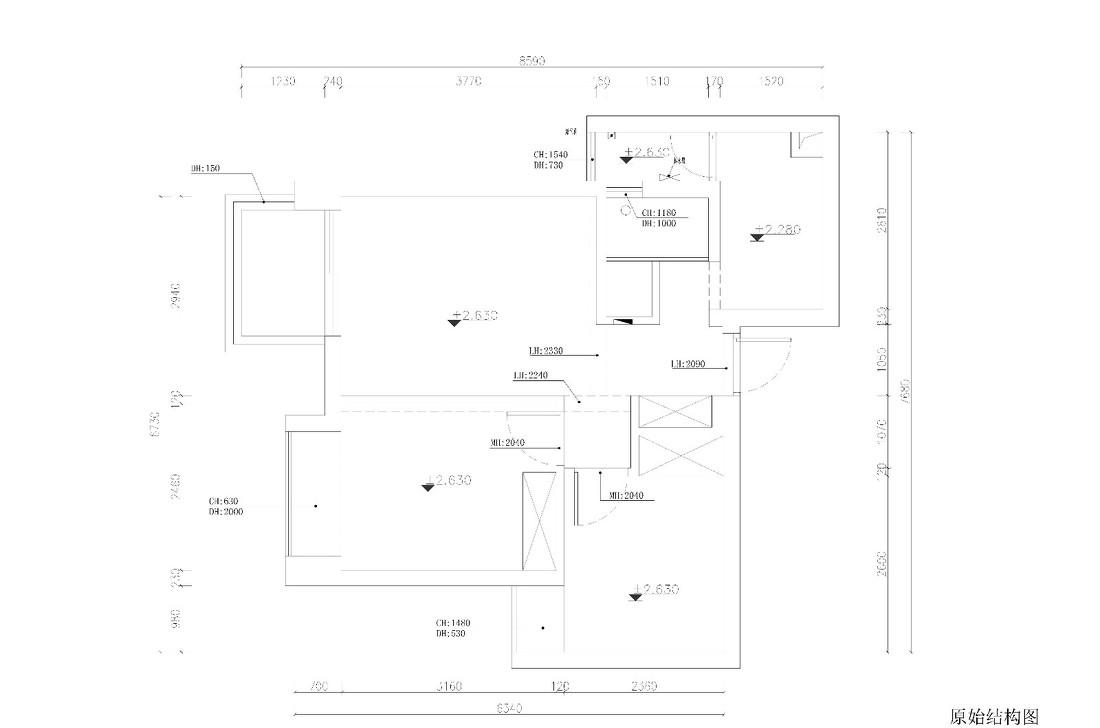 58 平米二手房重装 | 灰蓝茱萸粉的温馨小窝-0