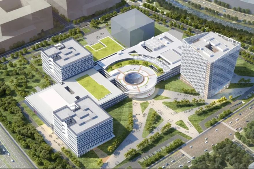 家门口的新医院刷新“进度条”!南京鼓楼医院江北院区二期项目幕墙工程即将全面启动-2