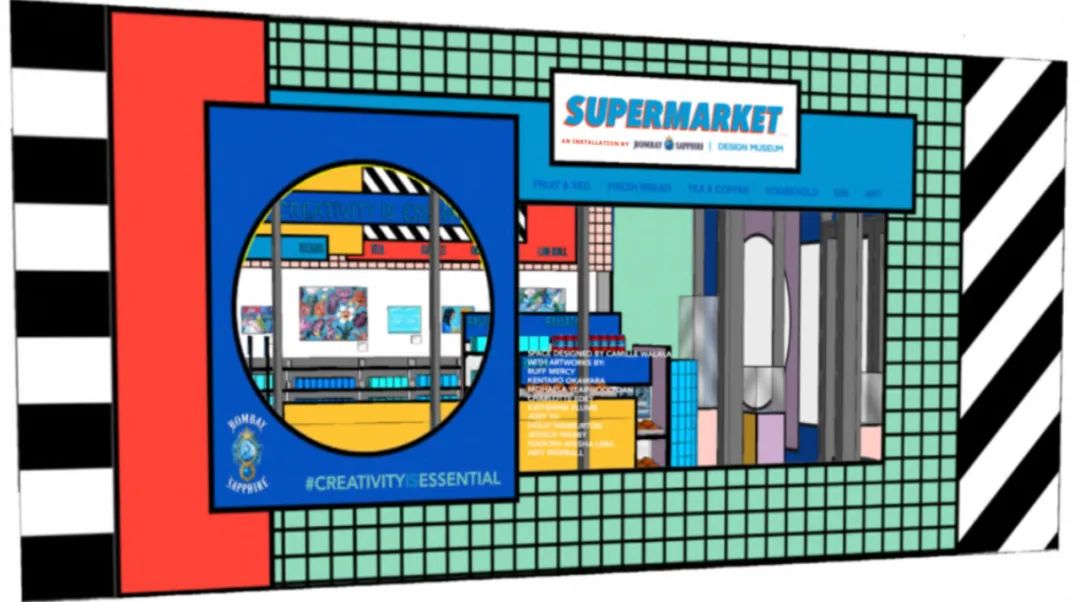 伦敦设计博物馆弹出式食品超市丨英国伦敦丨Camille Walala-31