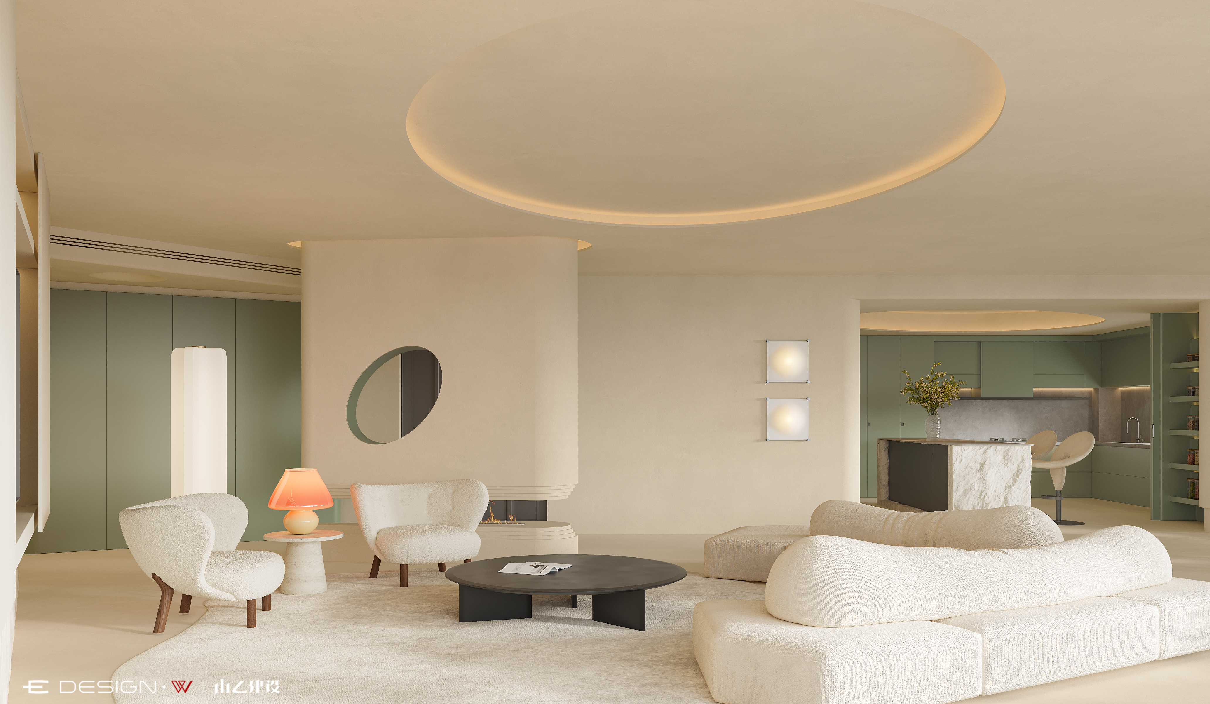 福晟翡翠湾 381㎡室内设计丨中国长沙丨山乙建设-7