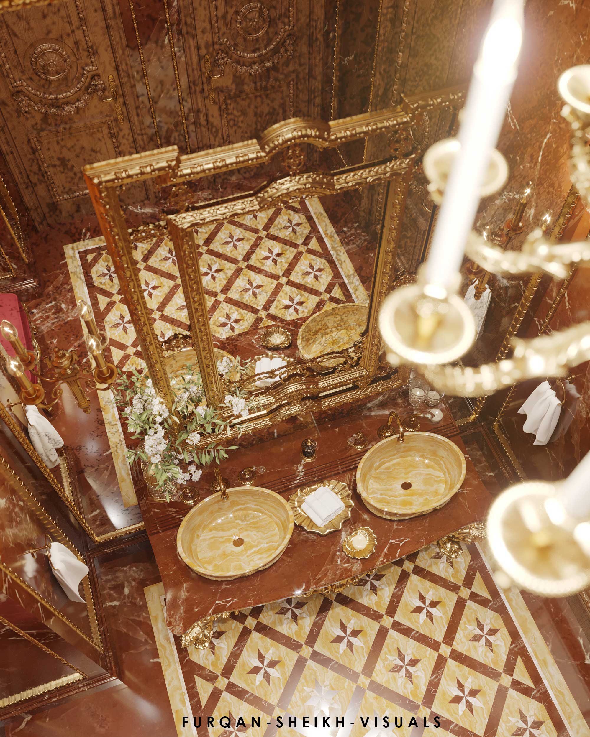 Visualization : Classical BathRoom (Dubai)-8