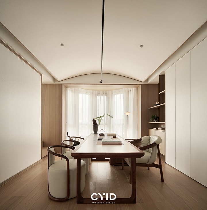 木色悦己,静若安澜,满载书香气丨中国杭州丨辰佑设计-7