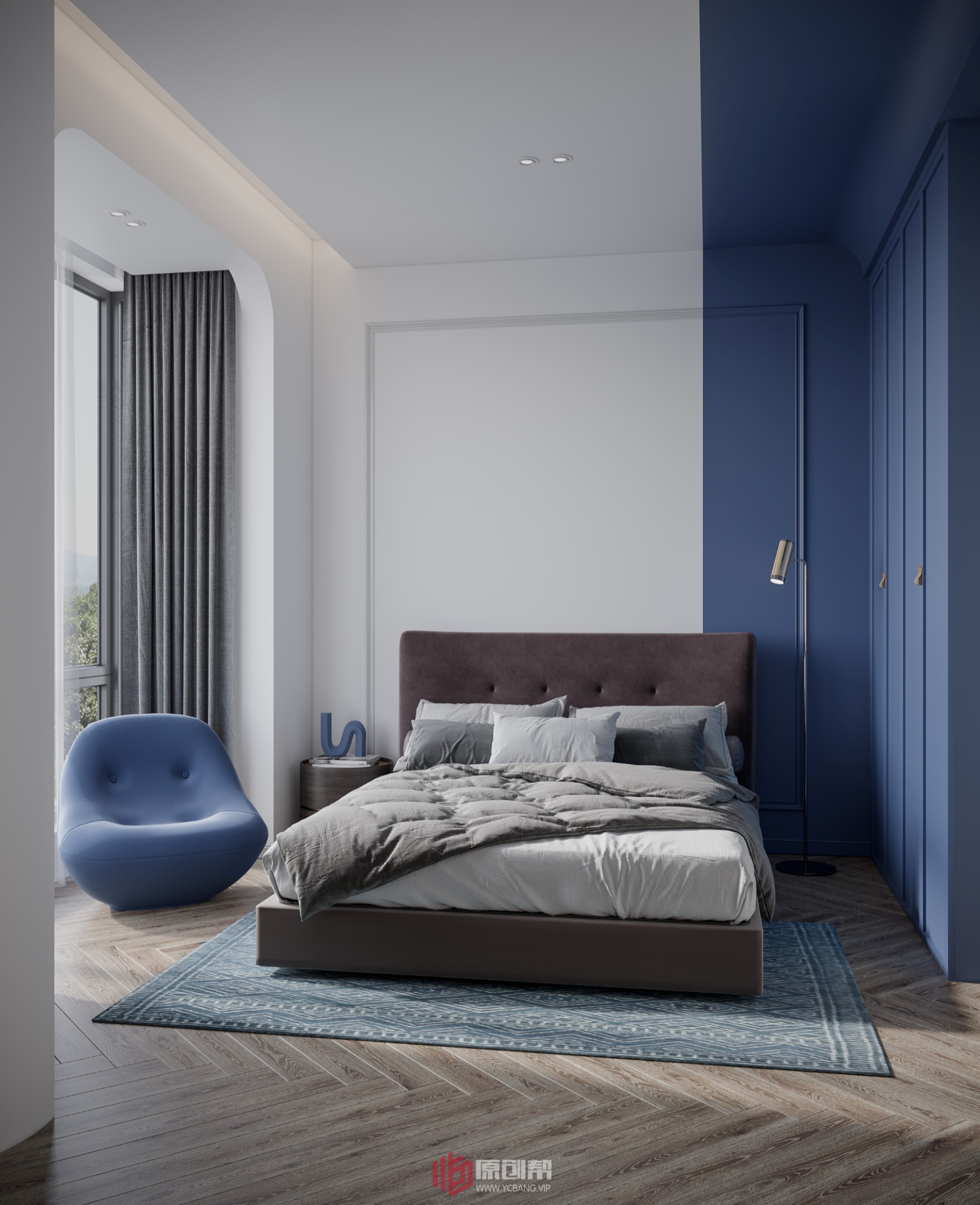 温柔粉系少女心梦幻新家丨中国新余丨新余子拾装饰设计有限公司-7