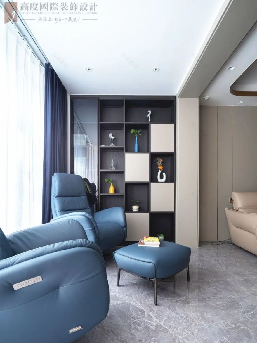 现代轻奢风格纯水岸别墅设计丨中国武汉丨高度国际装饰设计集团武汉公司-37