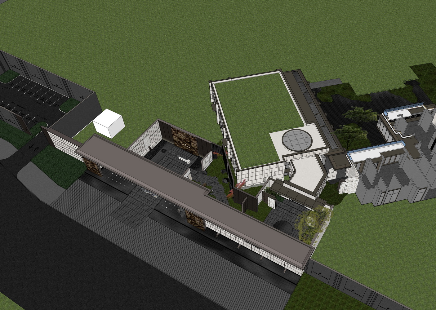 佛山龙湖御湖境示范区景观SU模型-0