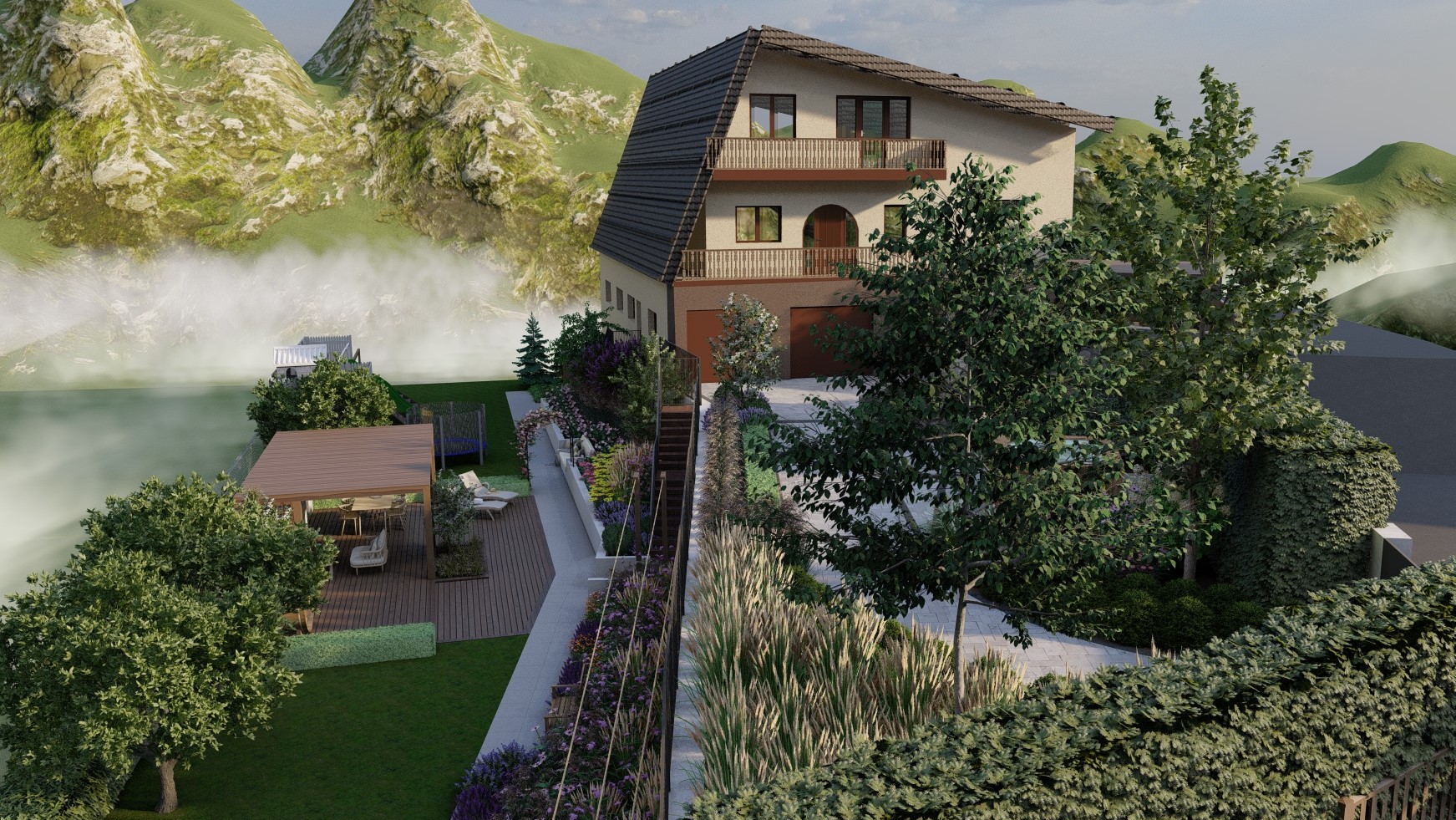 Kasina Wielka  两层花园设计-1