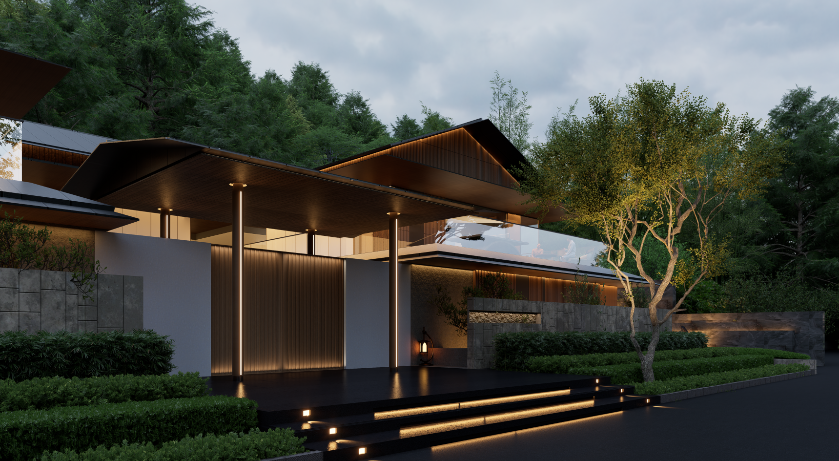 度假建筑渲染-5