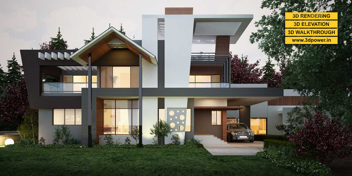 2017 年私人平房建筑渲染与 3D 漫游-21