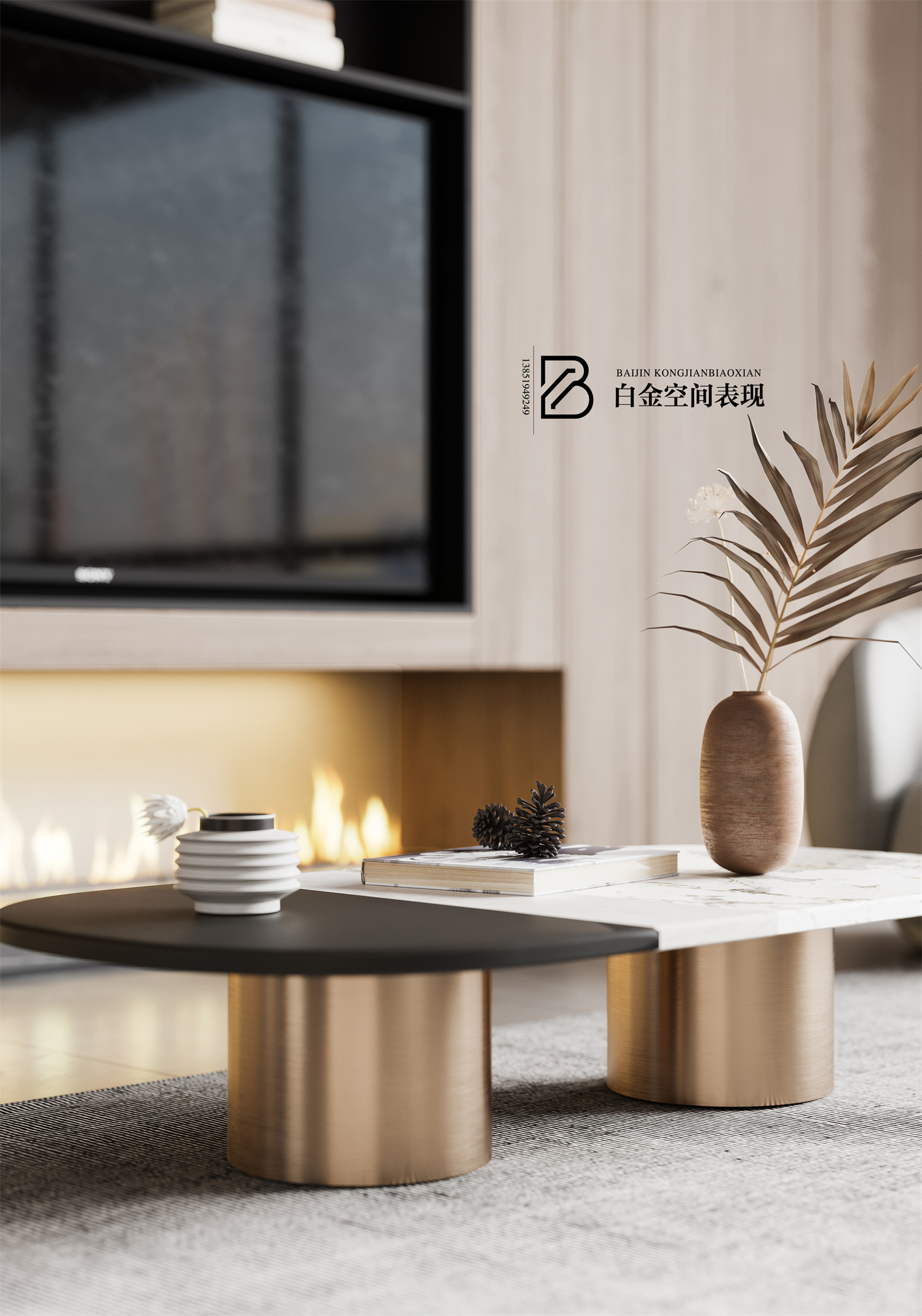 现代简约别墅设计，白金视觉演绎极致舒适-13