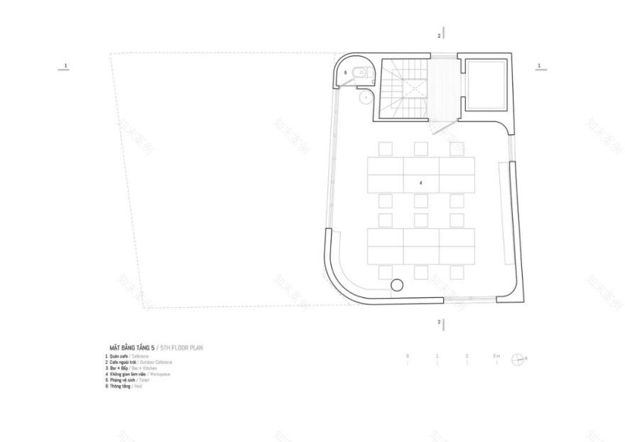 越南 420m²综合咖啡楼设计,打造自然与商业的完美融合-33