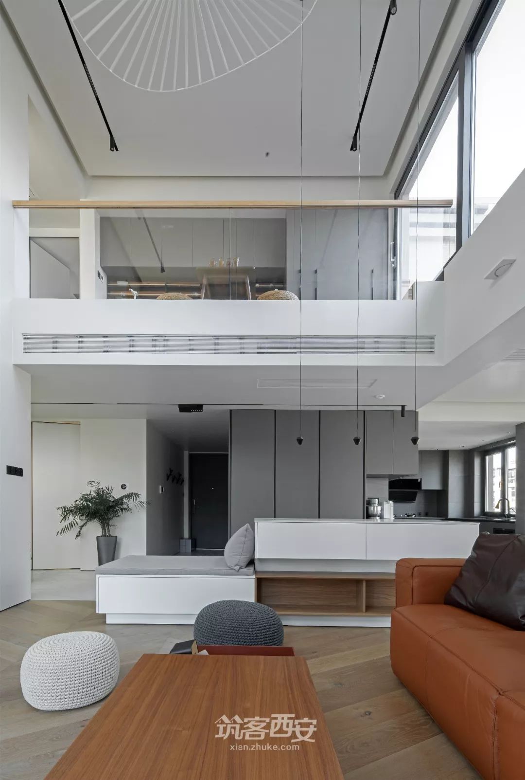 兰亭·望 | 李翔设计师的简约复式空间设计-42