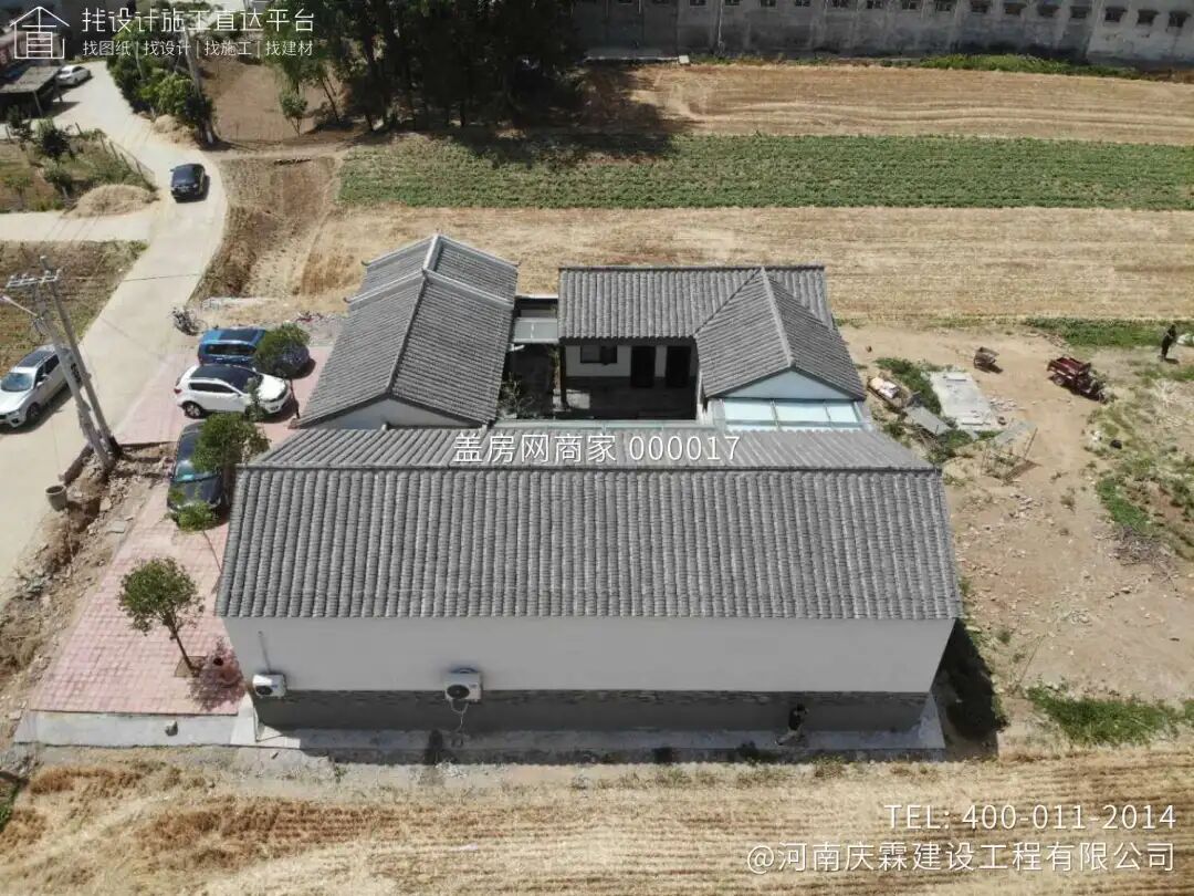 【施工队案例】河南许昌一层中式三合院施工-19