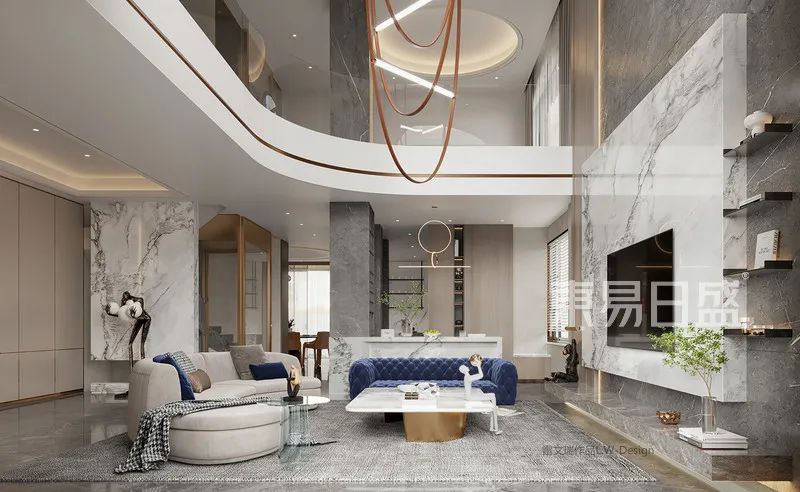 500㎡联排别墅，高颜值轻奢风设计，怎能不爱？-19