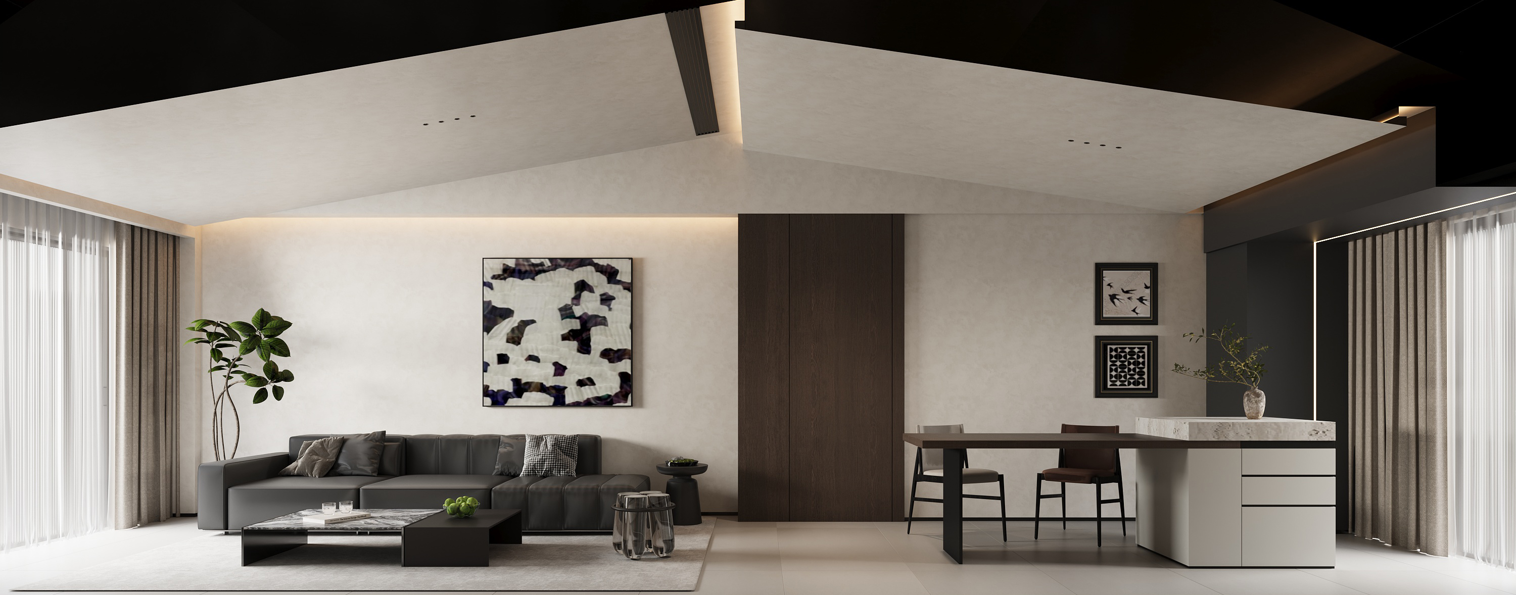 意式轻奢|从不在堆砌符号  用材质的碰撞 光影的层次-7