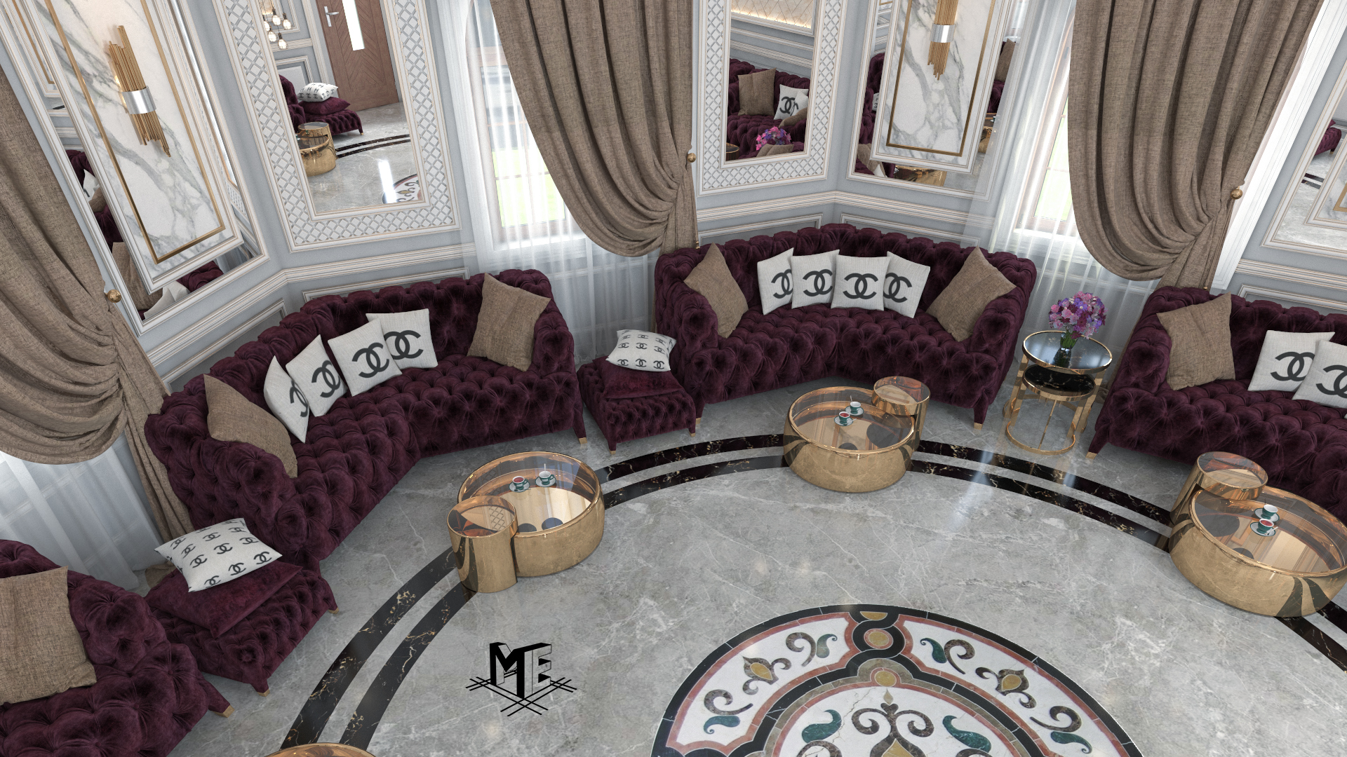 Neoclassic Women majles 室内设计-7