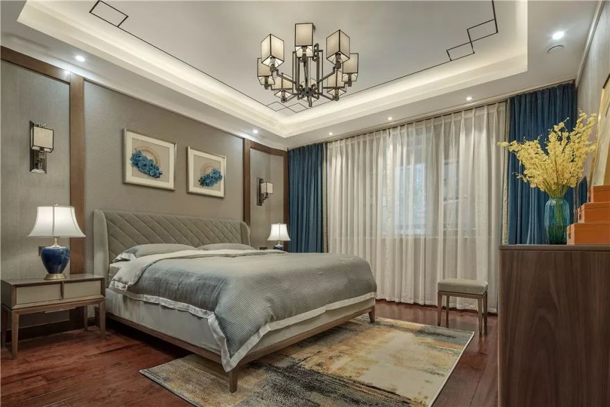 《远山黛》新中式风格家居设计,演绎传统与现代的完美碰撞-16