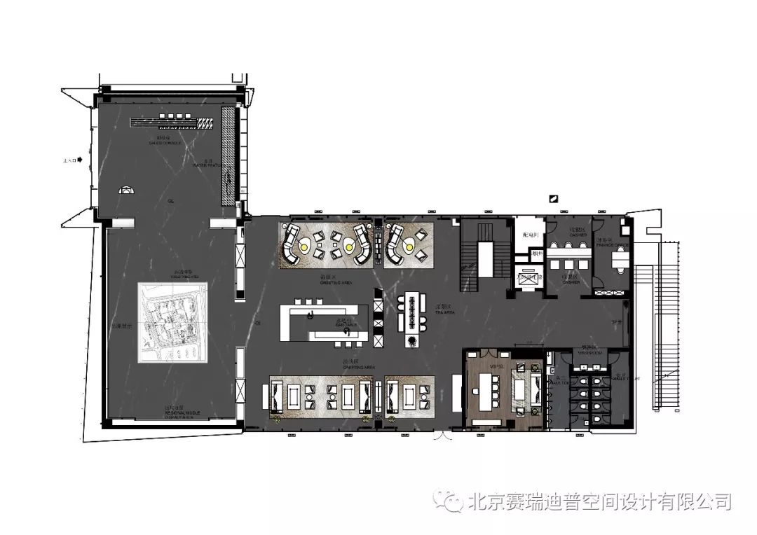 青岛悦海府售楼处 | 海洋主题的现代东方空间设计-44