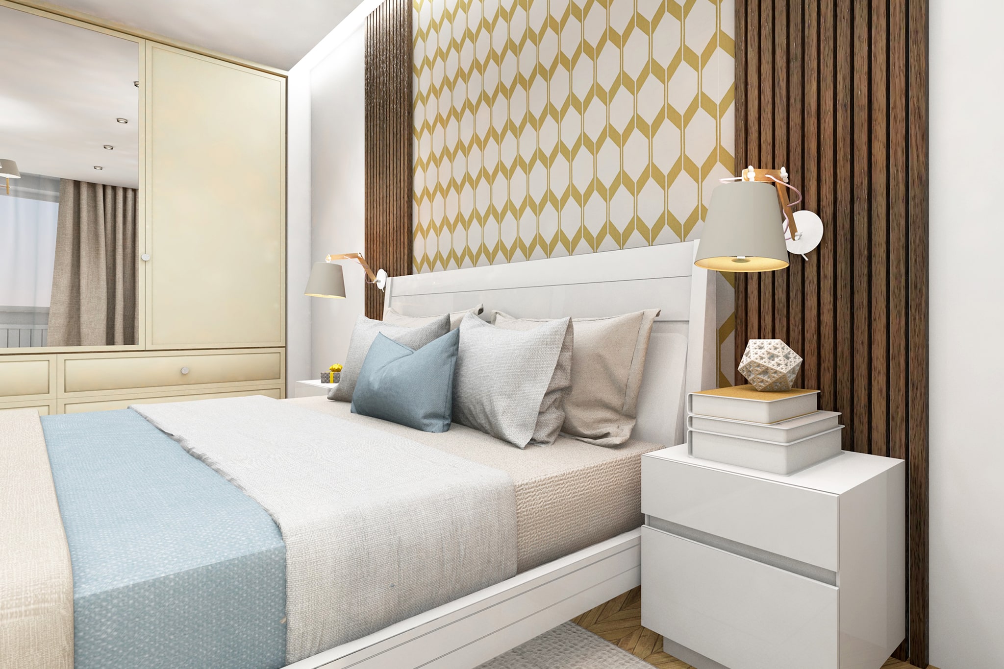 Scandinanavian interior in beige-8