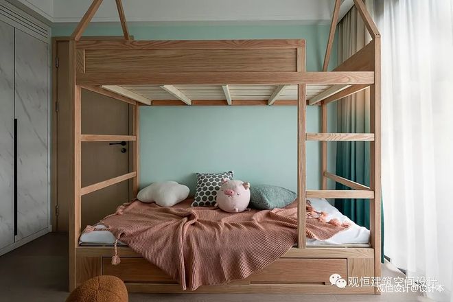 38万元三居110平米装修案例_效果图 - 观恒空间 | 南北跨度14米老房改造 - 设计本-15