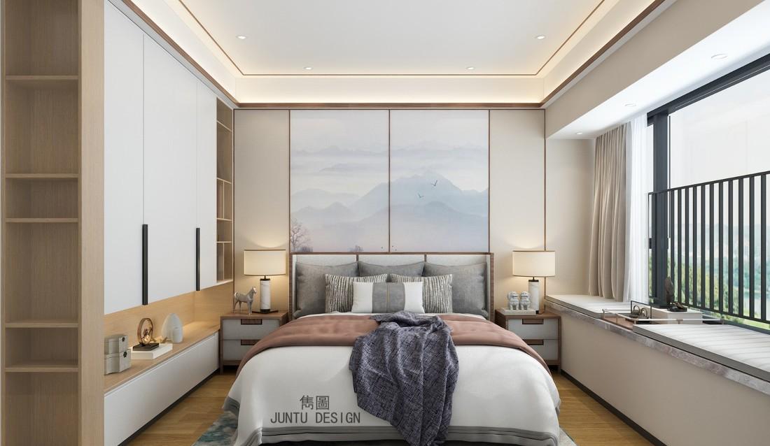 现代中式家居,拆墙扩容空间,原木与玻璃的通透之美-15