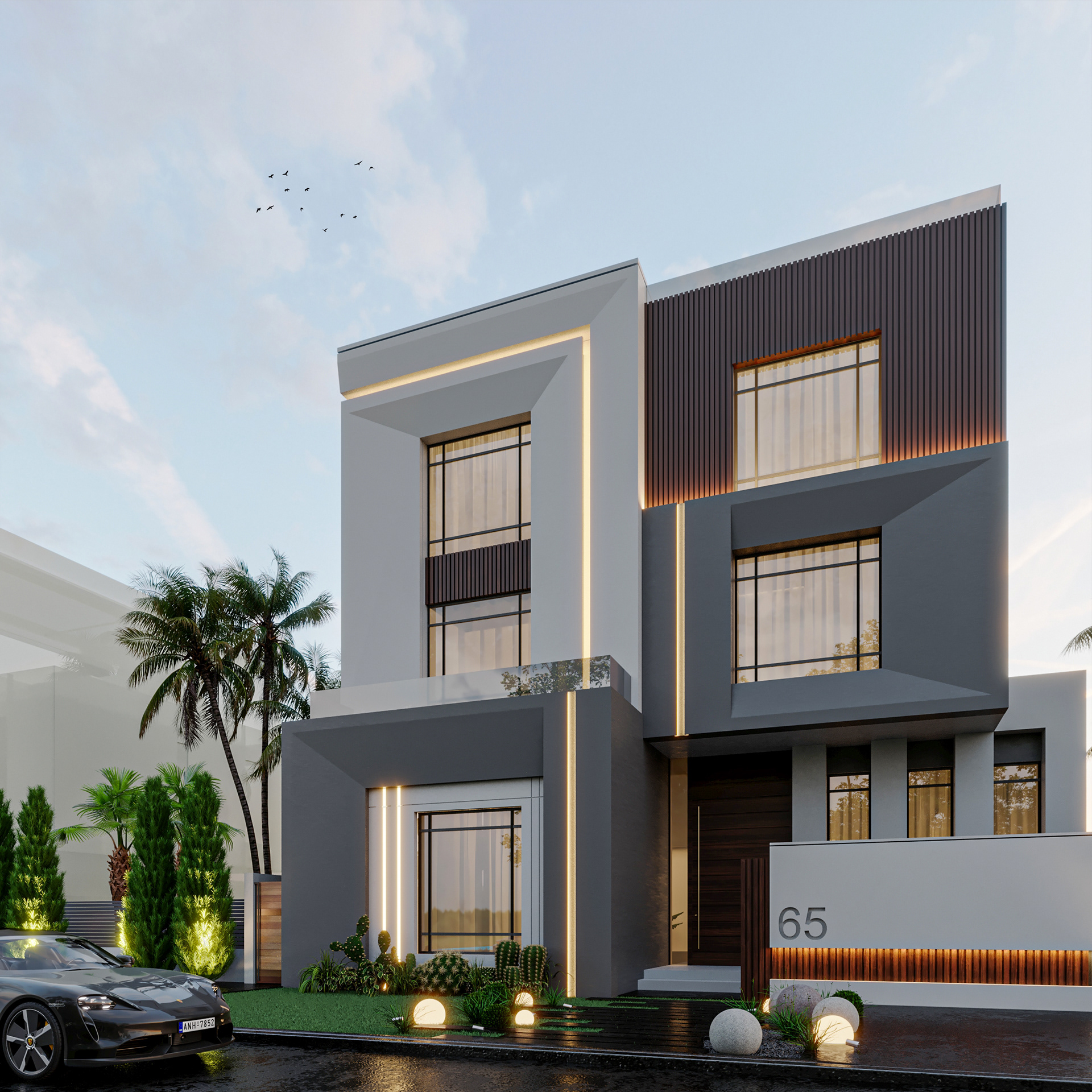 VILLA2科威特现代别墅丨Moamen Amin-2