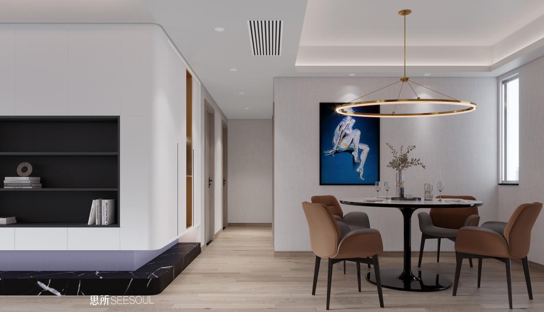 株洲 湘水湾现代平层设计-2