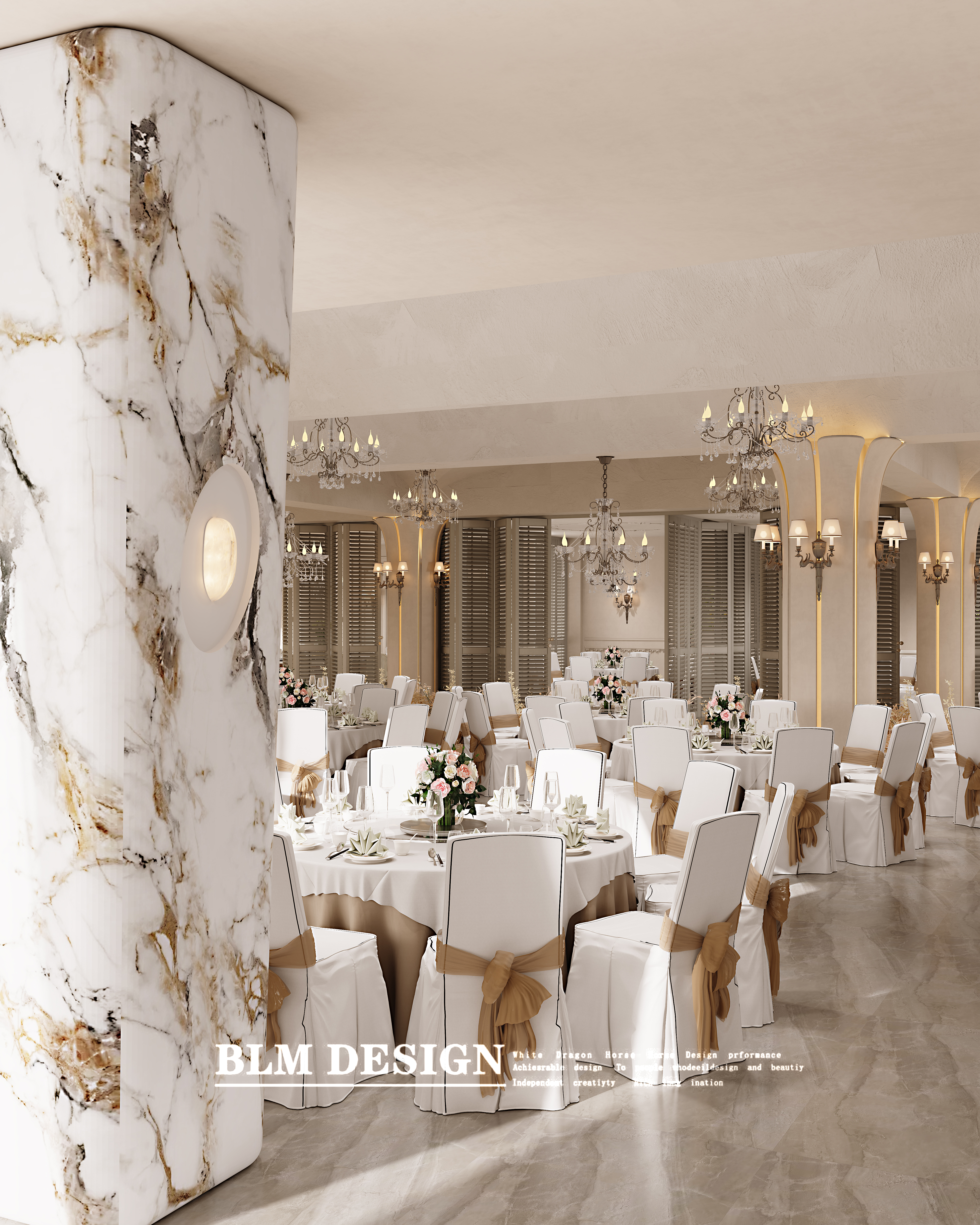 宴会厅效果图案例-5