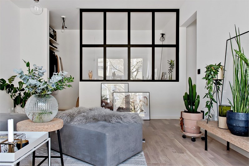 小半开放式卧室毗邻客厅设计案例-5