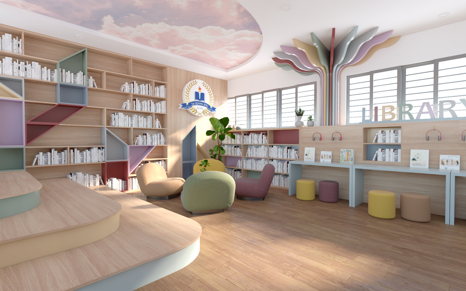 茶光富学校儿童图书馆丨越南河内-9