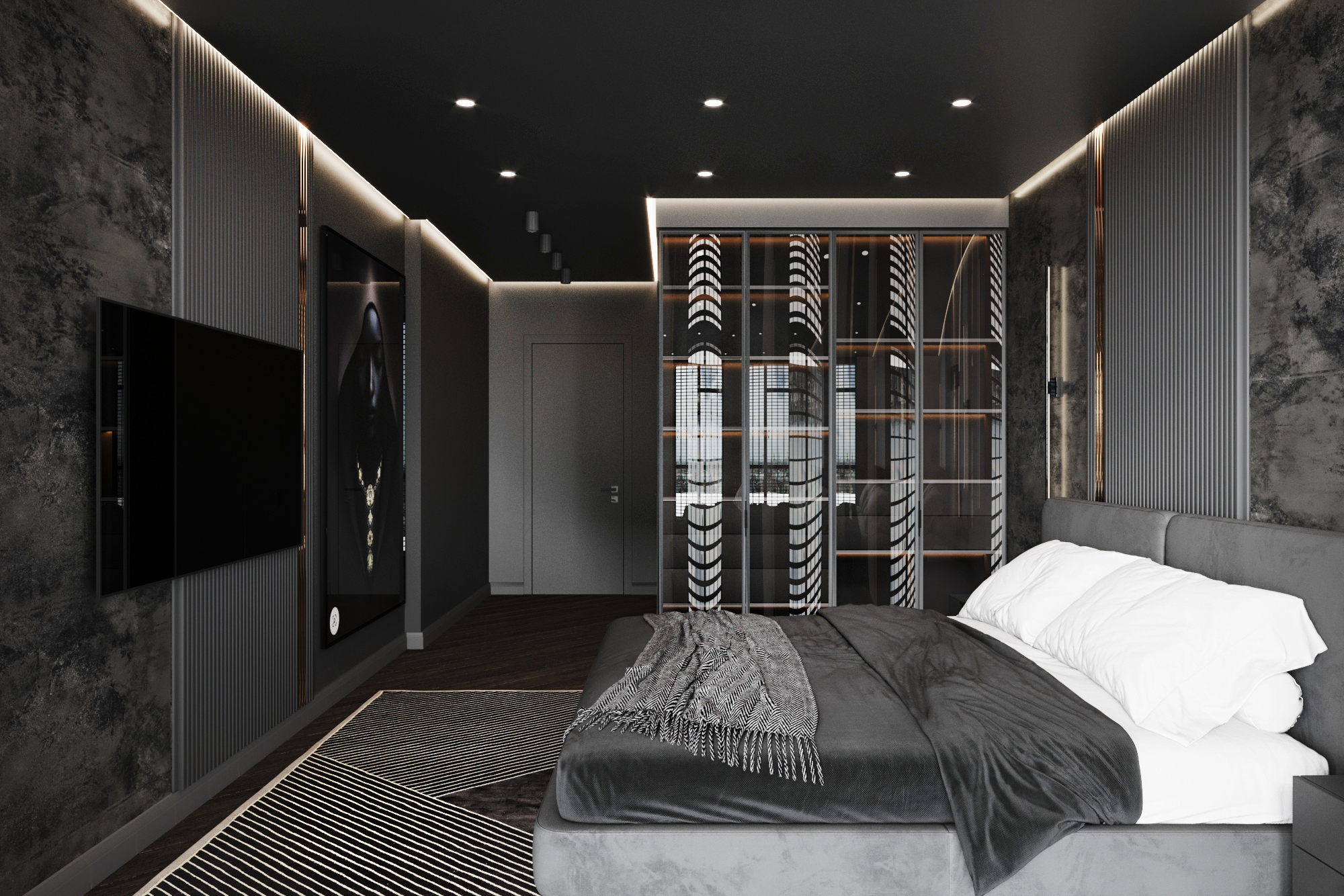 Проект Квартиры 85 м² ЖК Французский квартал 2.-11