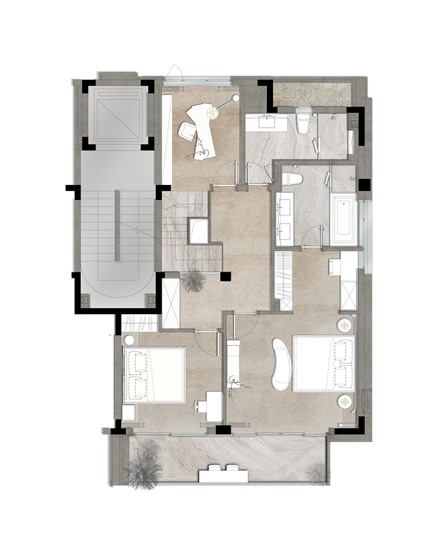 蓝城 S+湖境云庐 · 自然侘寂之美丨中国杭州-48