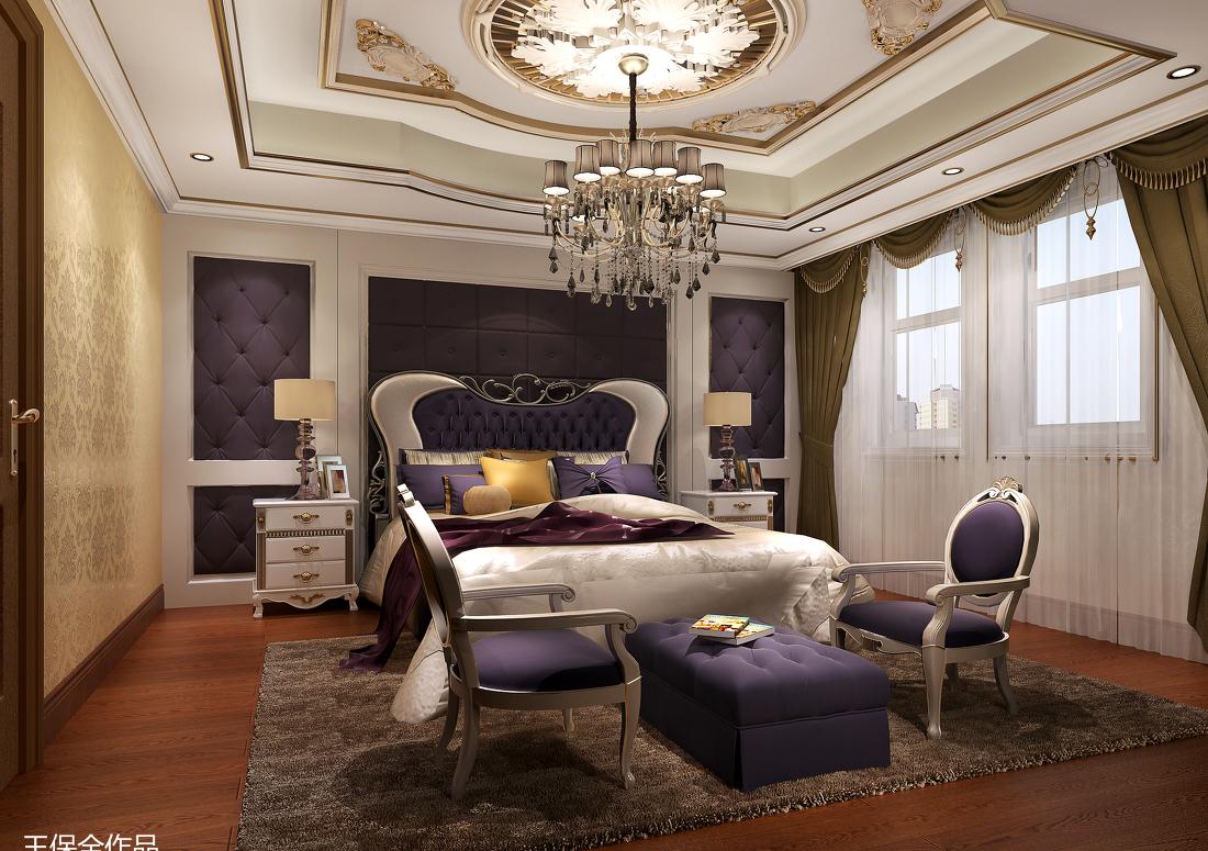 潮白河孔雀城·欧式宫廷风格室内设计-10