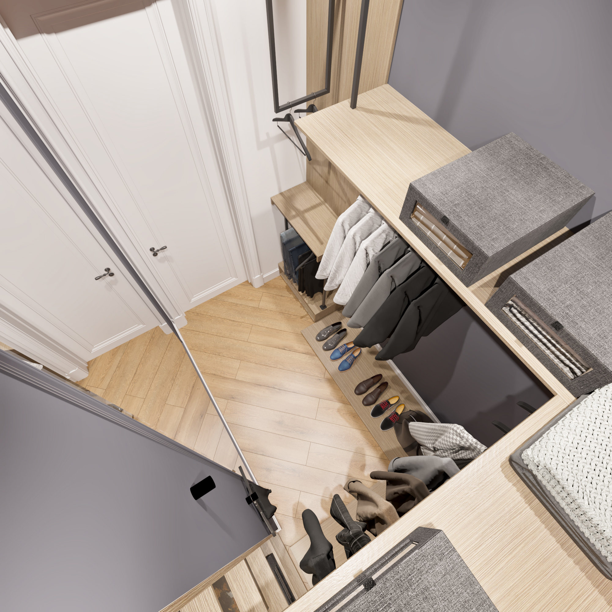 Design project of an apartment 100m2 complex Boulevard-24